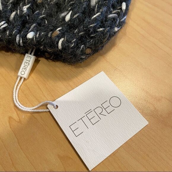 Etereo- Cable Mixed Pom Pom Knit Toque - Picture 6 of 6